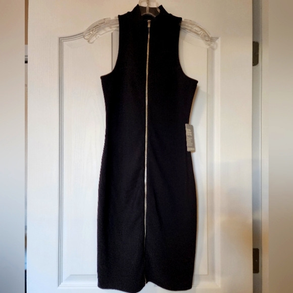 New Express Front Zip Sheath Dress - Picture 2 of 4